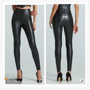 Commando Black Faux Leather Leggings